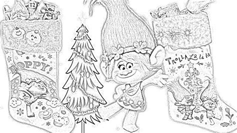 DreamWorks Trolls coloring pagees holiday.filminspector.com | Dreamworks trolls, Christmas ...