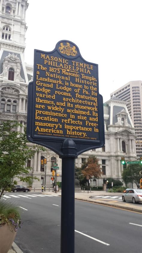 Read the Plaque - Philadelphia Masonic Temple