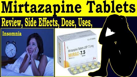 Mirtazapine 7.5 mg, 7.5 mg, 30 mg, tablets - Review Mirtaz 7.5 tablet ...