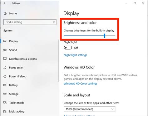 How To Adjust Screen Brightness In Windows 10 7 Steps