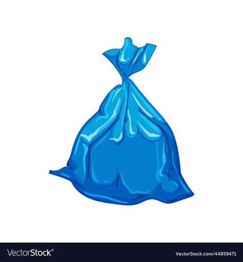 Plastic trash bag cartoon Royalty Free Vector Image