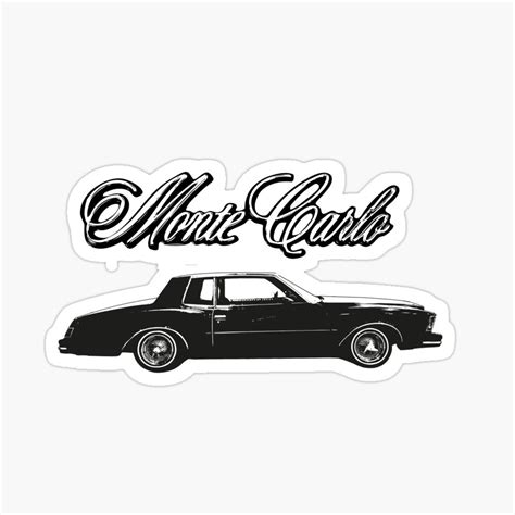 "Chevy Monte Carlo" Sticker for Sale by OldschoolTs | Chevy monte carlo, Chevy, Monte carlo