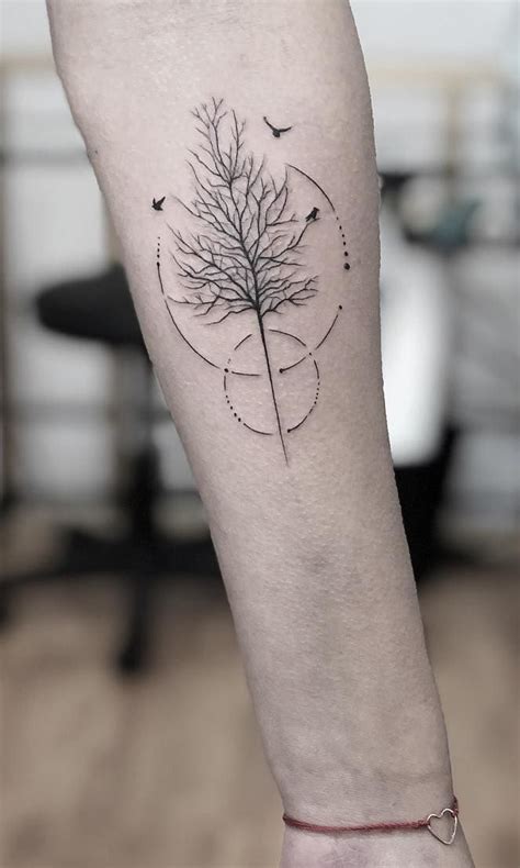 Geometric Tree Tattoo