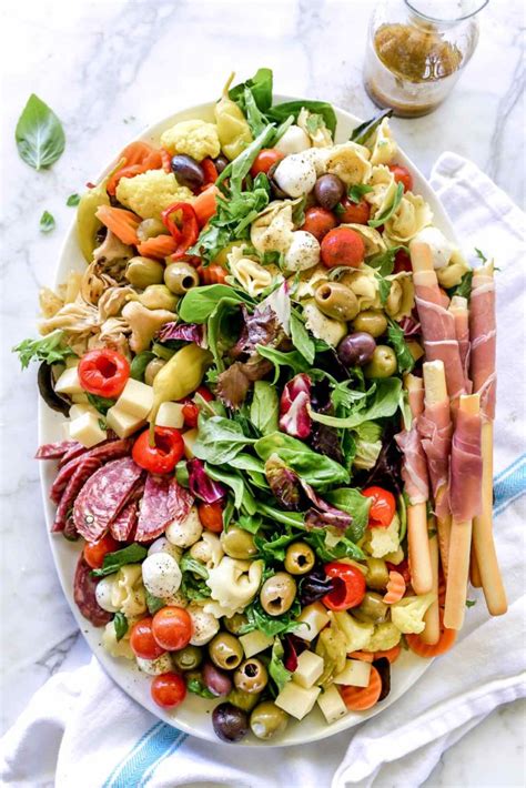 How to Make an Awesome Antipasto Salad Platter | foodiecrush.con