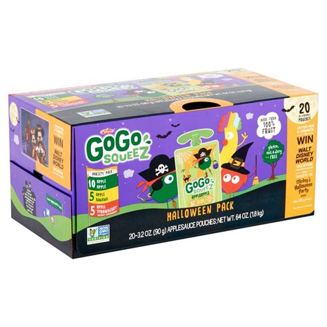 Materne GoGo Squeez Halloween Pack Variety Pack, 3.2 oz, 20 count - Walmart.com - Walmart.com