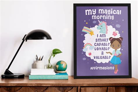 Affirmation Poster for Little Girls Positive Affirmations - Etsy