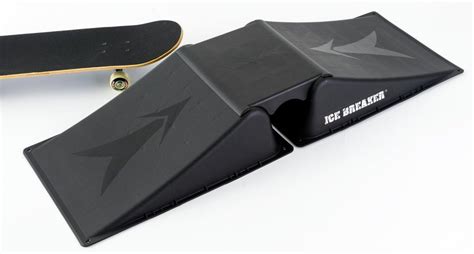 Kids Mini Skate Ramp Set with Connecting Deck for Skateboards, Scooters & Roller Blades