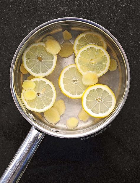 Lemon Ginger Tea Recipe | She Wears Many Hats