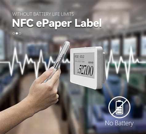 Electronic Shelf Label Nfc Android App Shop Display Label Esl Tags Nfc Power Ios Epaper E-ink ...