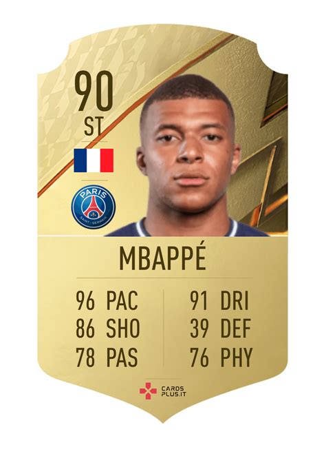 Kylian Mbappe Fifa 22 Card