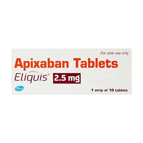 Eliquis 2.5mg Tablet – Tablet Pharmacy