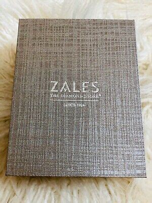 Details about New Zales the Diamond Store Silver Jewelry Gift Box for Necklace and Earrings in ...