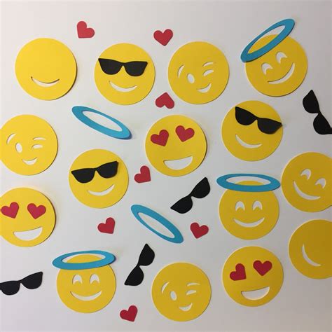 Emoji Confetti Birthday Party Decor, Invitations, Table Decor ...