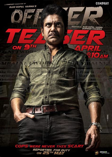 Nagarjuna Officer Movie Teaser Release on 9th April Poster | Moviegalleri.net