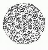 Complex Mandala Coloring Pages Printable  Home sketch template
