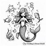 Siren Mermaid Coloring Pages  Free & Printable sketch template