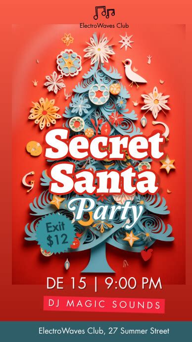 Secret Santa party Template | PosterMyWall