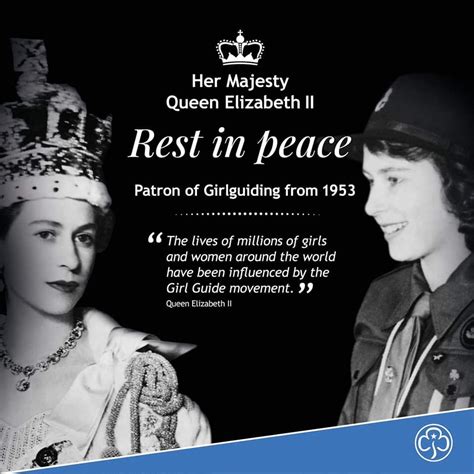 Rest in peace Her Majesty Queen Elizabeth II. - Girlguiding Greater Manchester West