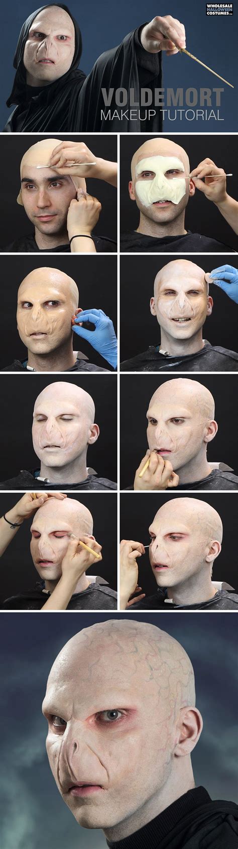 Harry Potter Voldemort Makeup Tutorial | Maquillaje harry potter ...