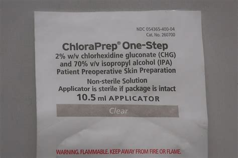 New CAREFUSION ChloraPrep One-Step With Tint 10.5ml Applicator Clear ...