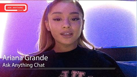 Ariana Grande Speaks Italian For The Fans. Ask Anything Chat - YouTube