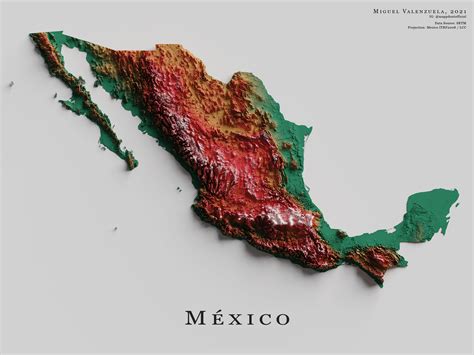 The topography of Mexico : r/MapPorn