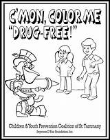 Drug Free Coloring Pages Printable Sketch Page sketch template