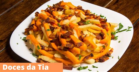 Receita de Batata Frita com Queijo Cheddar e Bacon: Irresistível