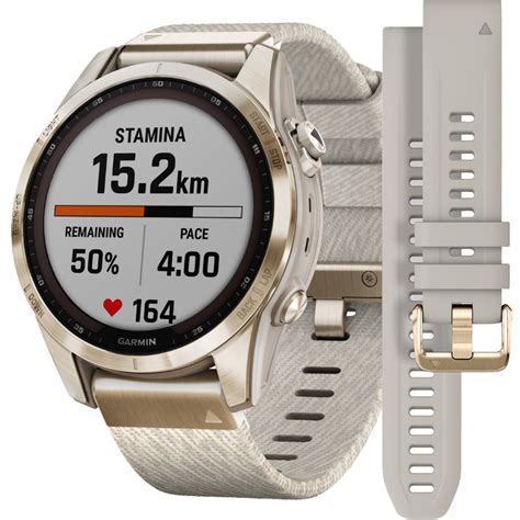 Garmin Fenix 7S Sapphire Solar Beige Nylon | 010-02539-39