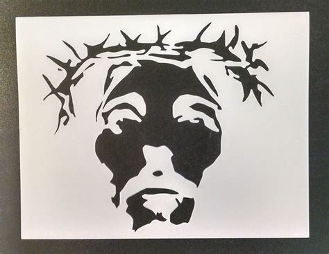 Jesus On Cross Stencil