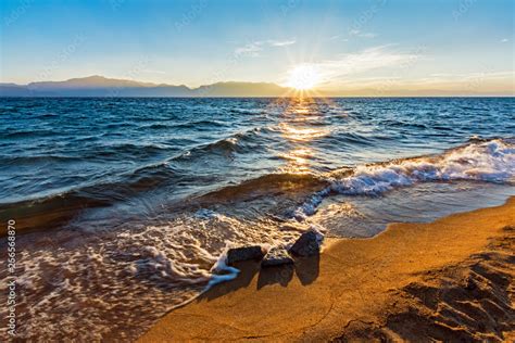 Sunset at Lake Tahoe Stock Photo | Adobe Stock