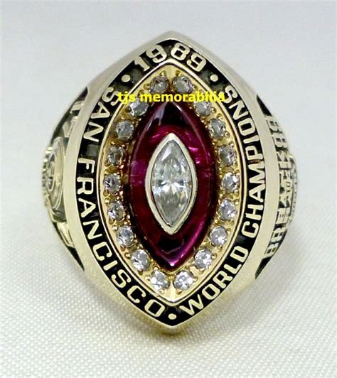 1989 SAN FRANCISCO 49ERS SUPER BOWL XXIV CHAMPIONSHIP RING - Buy and Sell Championship Rings