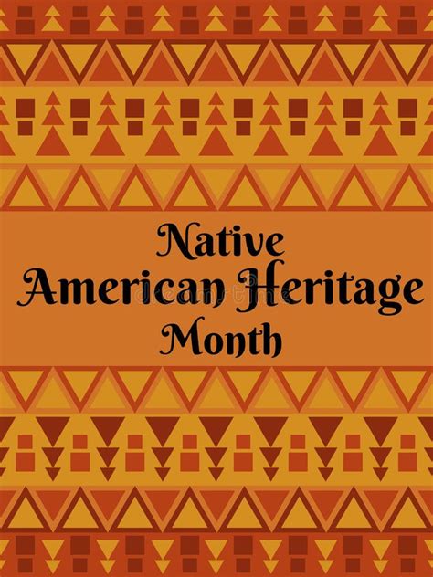 Native American, Heritage, Month, Vertical Poster, Banner, Flyer or ...