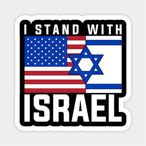 I Stand With Israel - Israel - Magnet | TeePublic