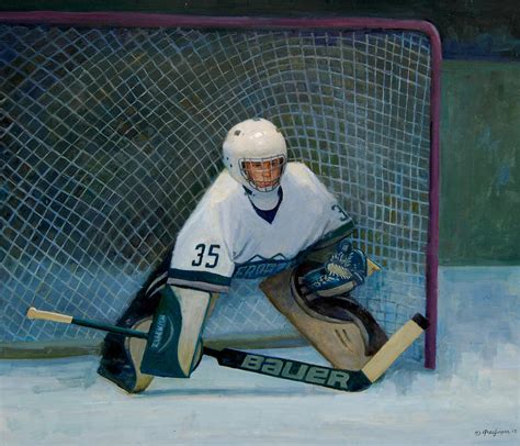 The Goalie Painting by Mel Greifinger - Fine Art America