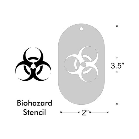 Stencil Biohazard Symbol Medium - Etsy