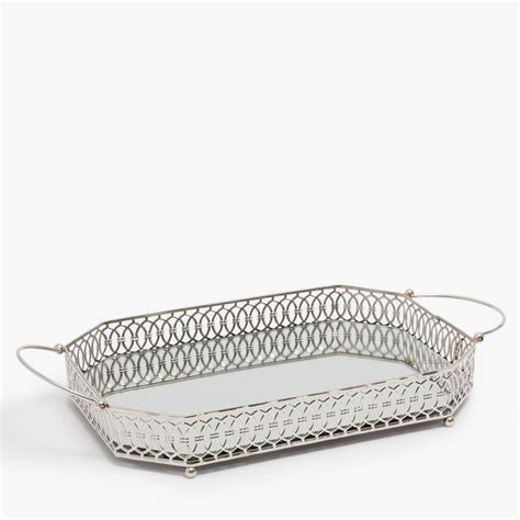 Image of the product Metal tray with handles | Metal trays, Metal, Zara ...