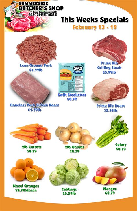 Summerside Butcher's Shop - Specials