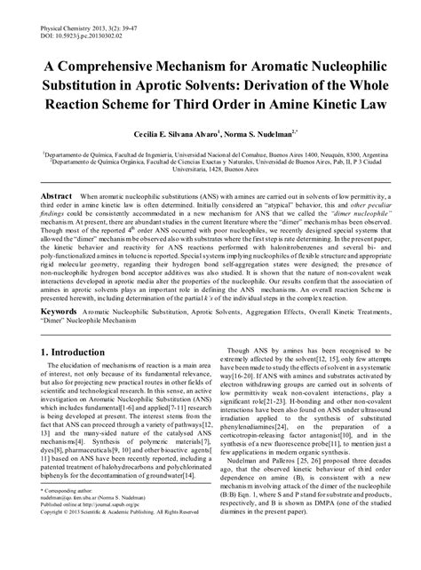 Aromatic Nucleophilic Substitution Aprotic Solvents A - vrogue.co