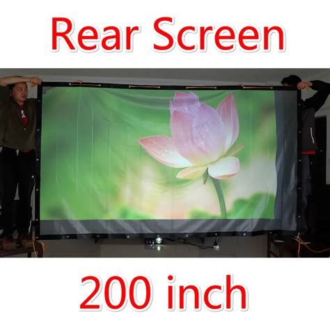 Easy install lightweight 200 inches Projector Screen Portable Folded ...