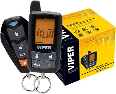 VIPER 5305V 2 WAY LCD VEHICLE CAR ALARM KEYLESS ENTRY REMOTE START SYSTEM: Amazon.co.uk: Car ...