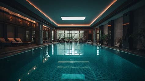 Swimming Pool Interior in Spa Luxury Hotel, Generated AI Stock Image ...