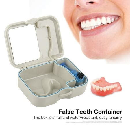 Denture Container False Teeth Storage Box Storage Box Denture Box For Denture Storage | Walmart ...