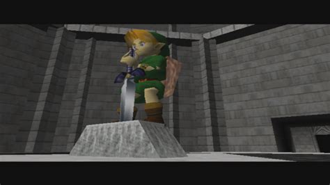 Legend of Zelda Ocarina of Time Cutscene: Getting the Master Sword ...