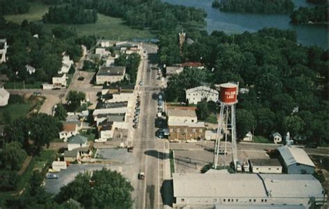 Aerial View of Town Balsam Lake, WI Postcard