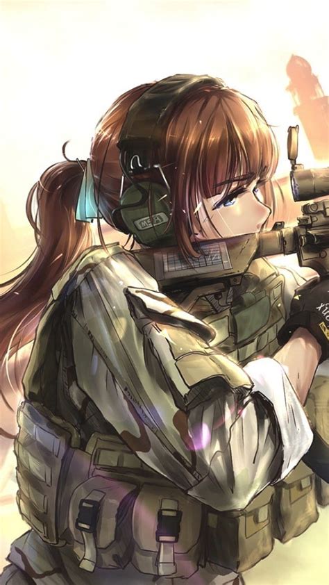 Anime, girl, anime, sniper, HD phone wallpaper | Peakpx