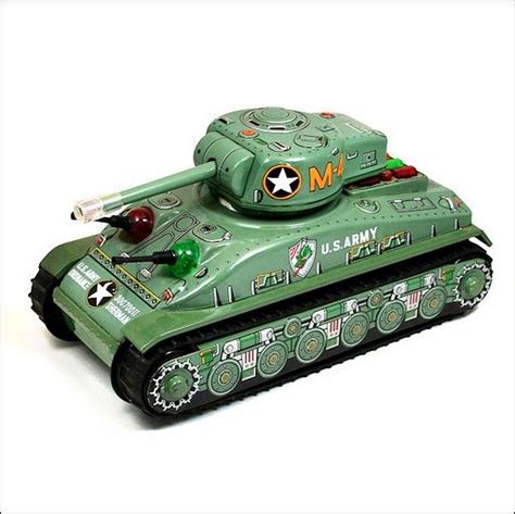 Sherman Tank, tin toy | Toys, Tin toys, Antique toys