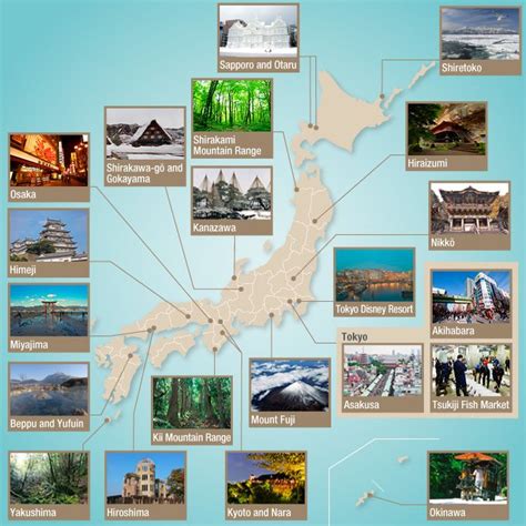 Japan Map For Tourist - Venus Jeannine