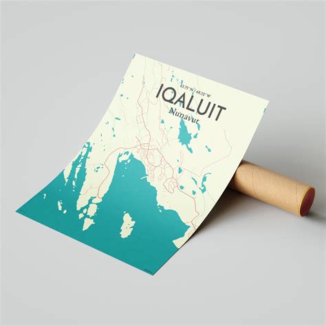 Iqaluit City Map, Art Print, Wall Decor - OurPoster.com