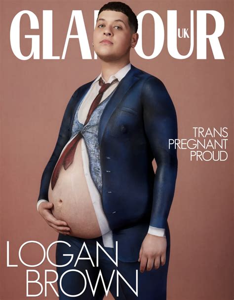 Fashion magazine cover featuring pregnant transgender man Logan Brown sparks outrage